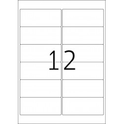 Etykiety odklejalne 10016 Movables, 99,1 x 42,3 mm., białe, papier mat,300 szt. Zaokrąglone narożniki.