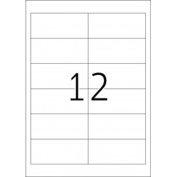 Etykiety adresowe A4 do drukarek atramentowych, białe, 96,5 x 42,3 mm, papier mat, 300 szt.