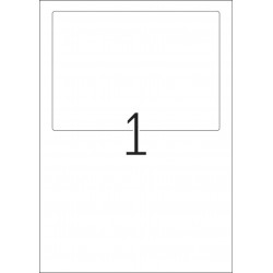 Etykiety adresowe A4 – etykieta wysyłkowa oraz list przewozowy w jednym, białe, 182 x 130 mm, papier mat nieprzezroczysty, 25 sz