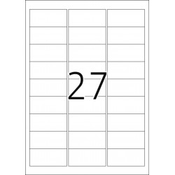 Etykiety samoprzylepne 4233, A4, 63,5 x 29,6 mm., papier biały mat, 675 szt.