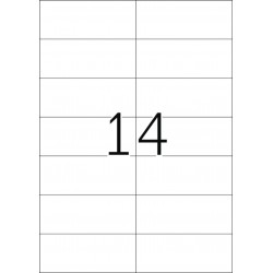 Etykiety samoprzylepne 5058, A4, 105 x 42,3 mm., papier mat żółty, 280 szt.